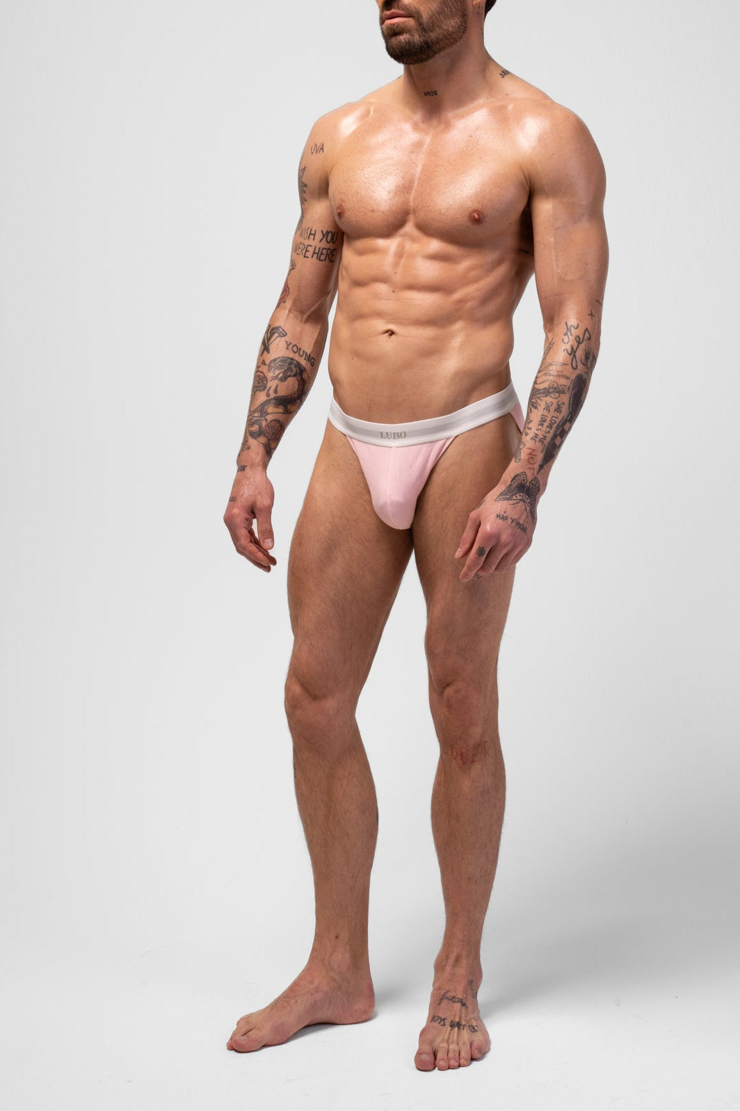 ORIGINAL RIBBED BRIEF - PINK