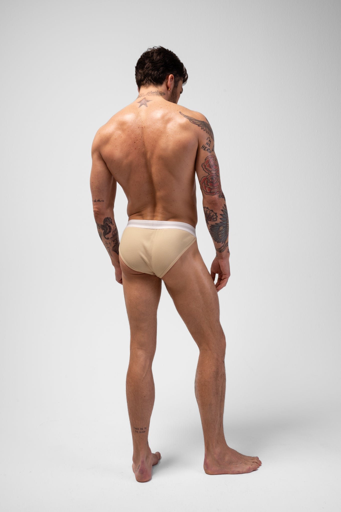 ORIGINAL RIBBED BRIEF - SAND