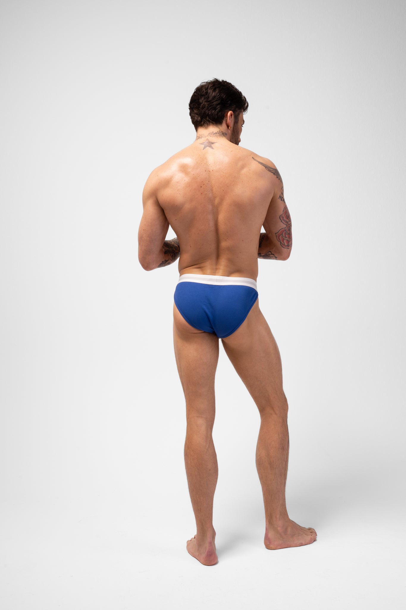 ORIGINAL RIBBED BRIEF - BLUE