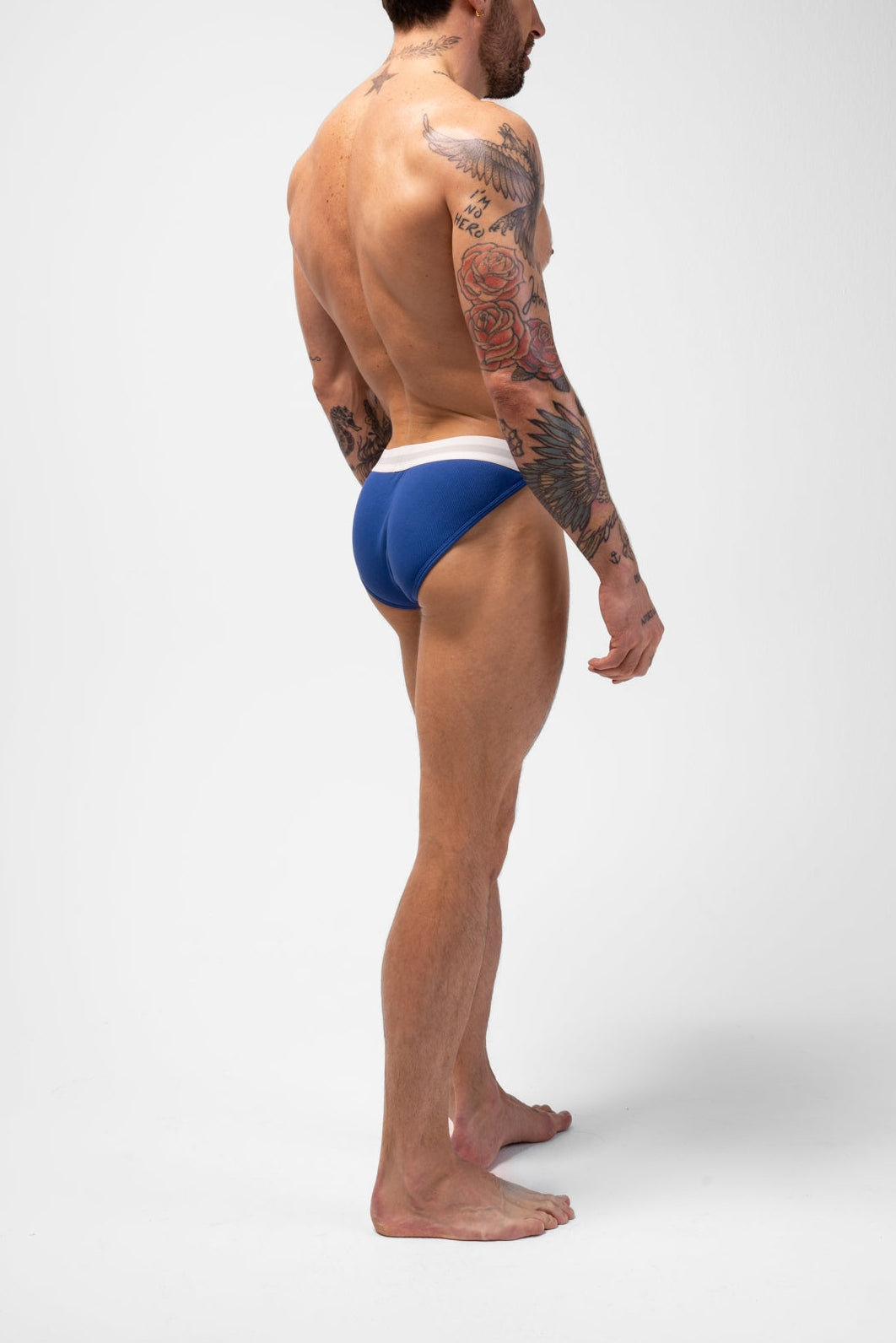 ORIGINAL RIBBED BRIEF - BLUE