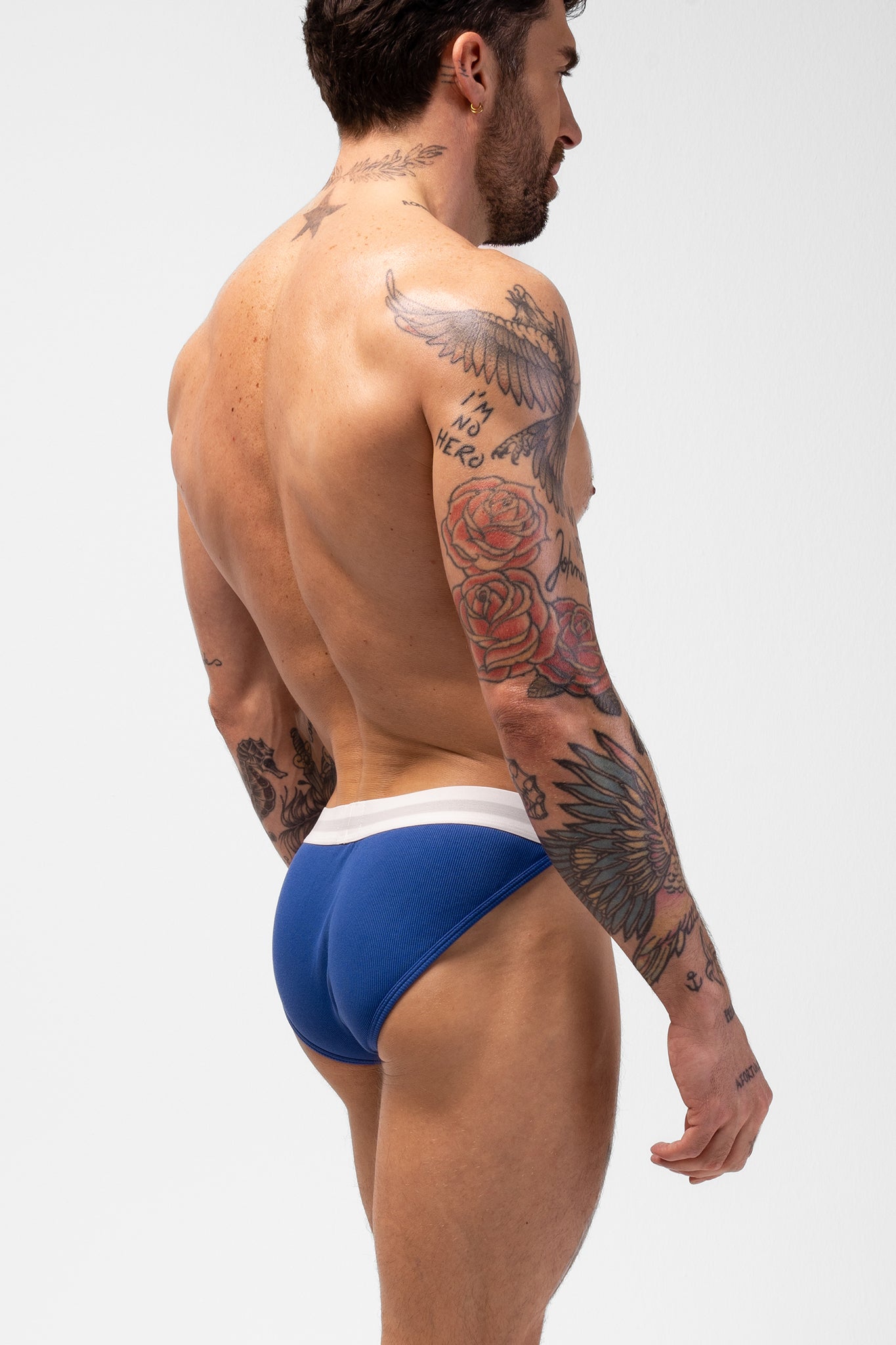 ORIGINAL RIBBED BRIEF - BLUE