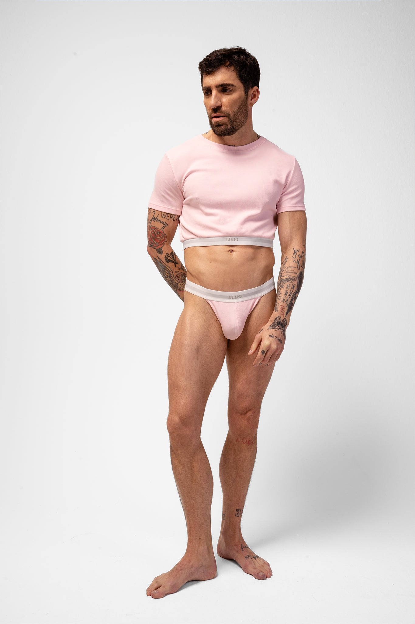 ORIGINAL GERIPPTES CROP-TOP - PINK