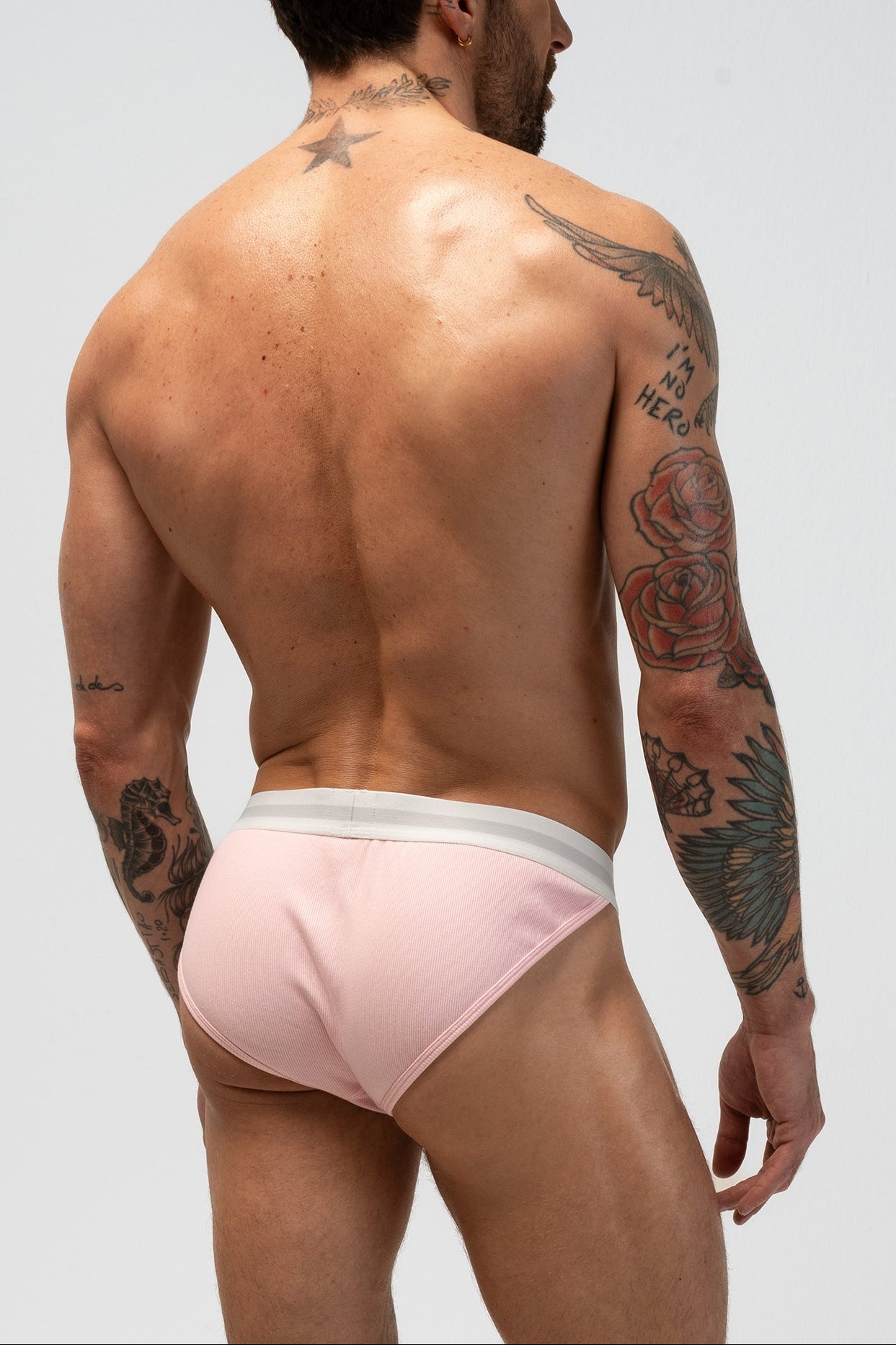 ORIGINAL RIBBED BRIEF - PINK