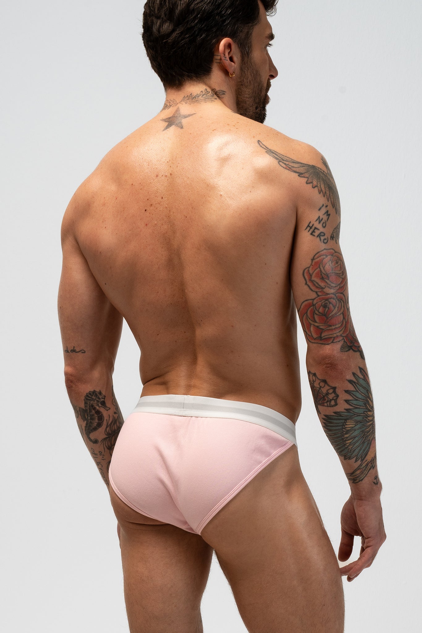 ORIGINAL RIBBED BRIEF - PINK