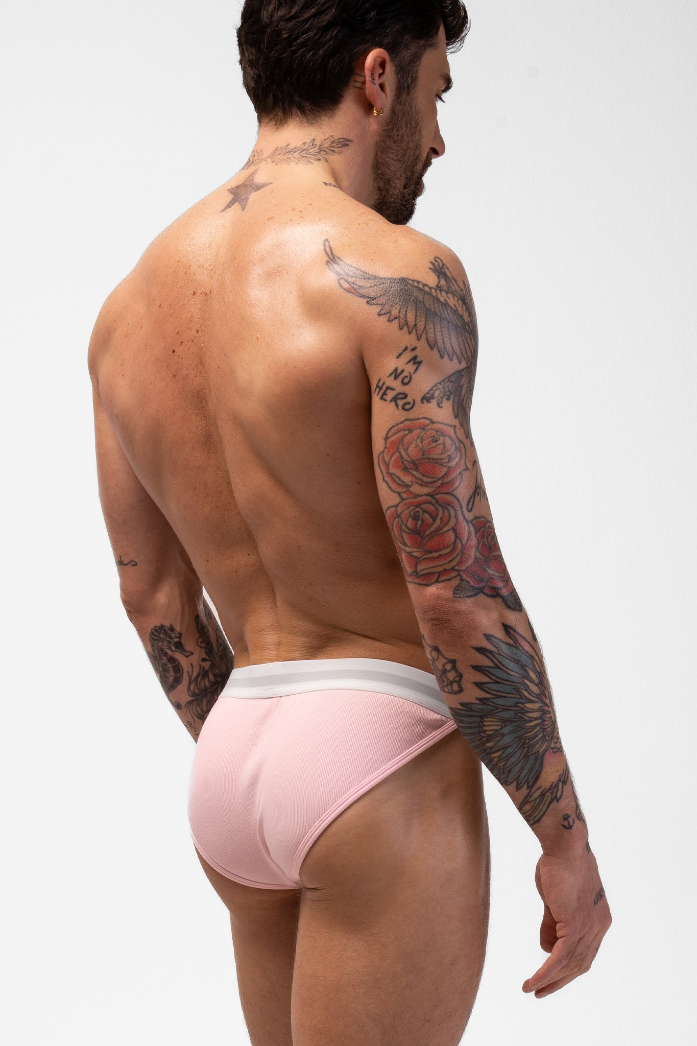 ORIGINAL RIBBED BRIEF - PINK