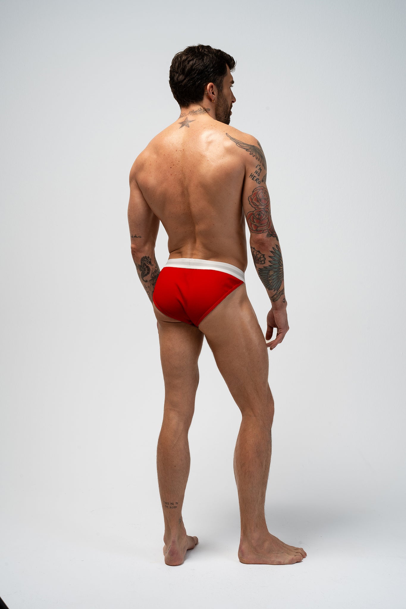 ORIGINAL RIBBED BRIEF - RED