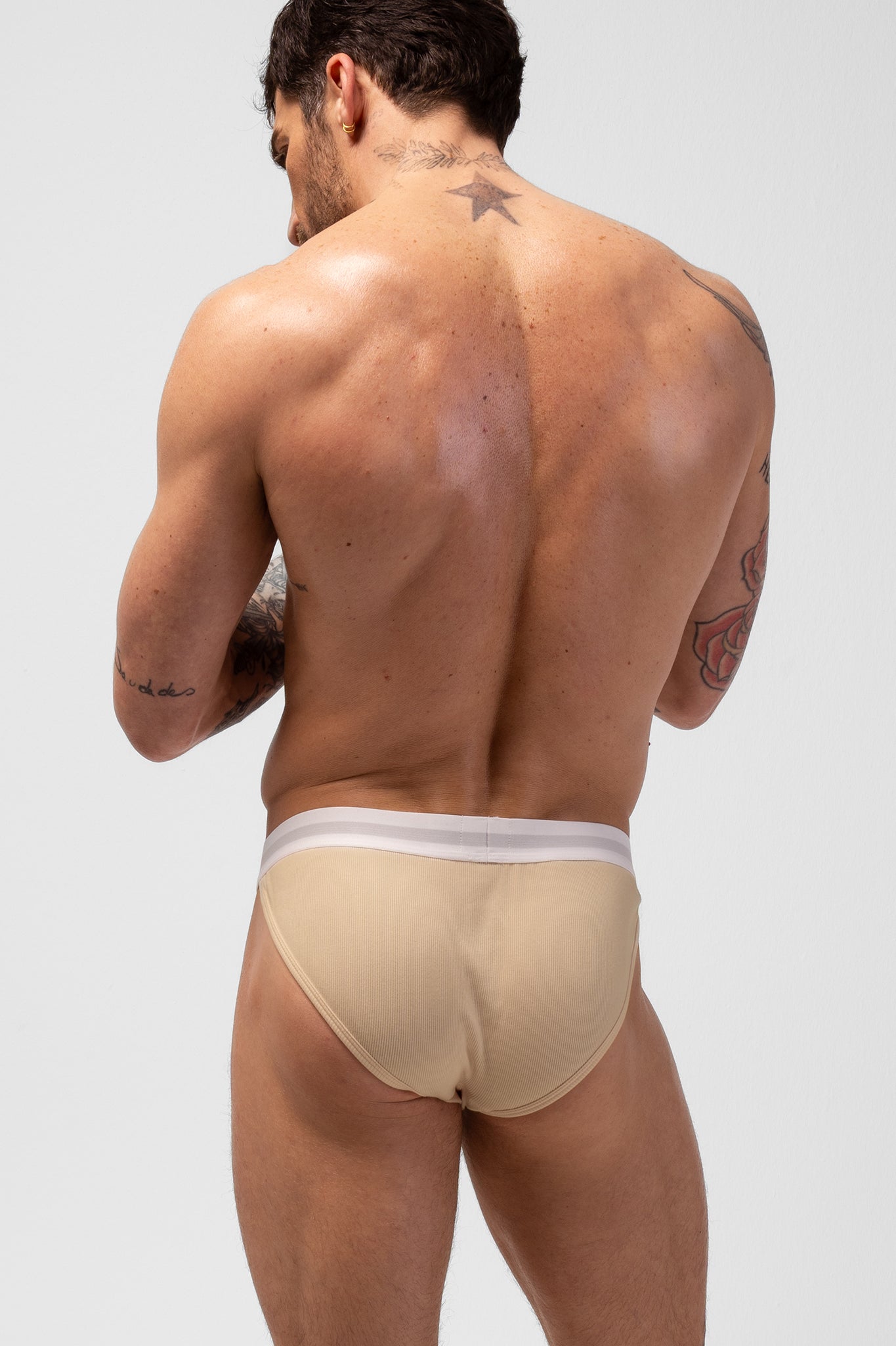 ORIGINAL RIBBED BRIEF - SAND