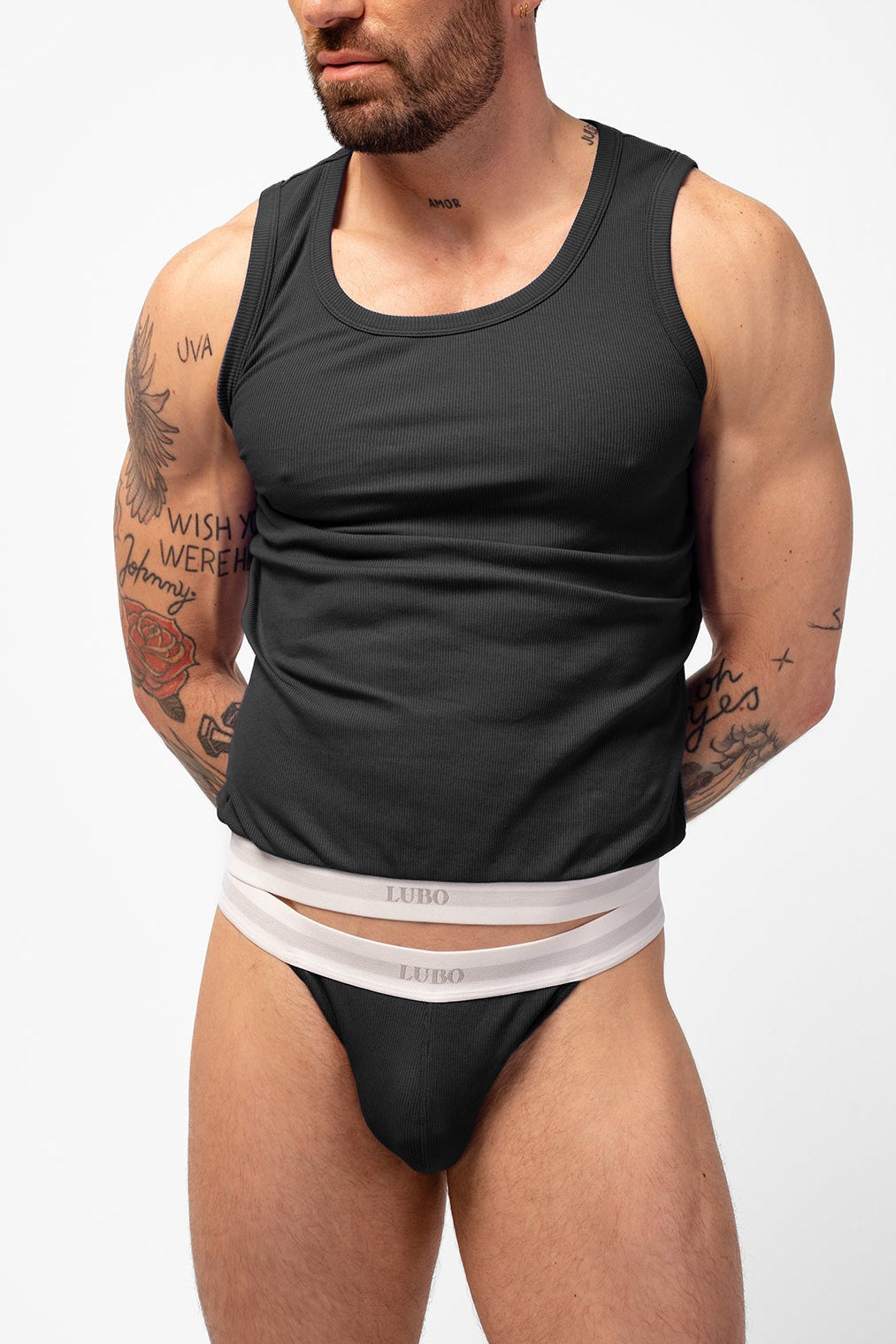 ORIGINAL RIBBED TANK TOP - BLACK